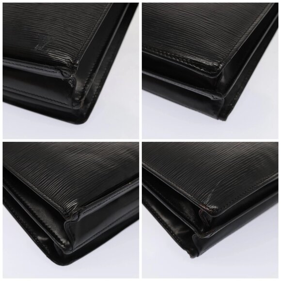 LOUIS VUITTON Epi Angian Shoulder Bag 2way Black - Picture 16 of 16